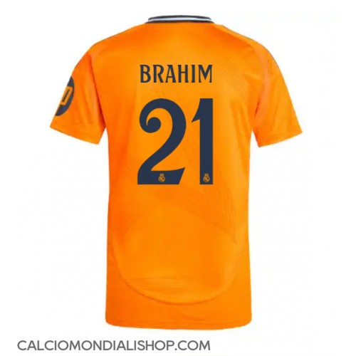 Maglie da calcio Real Madrid Brahim Diaz #21 Seconda Maglia 2024-25 Manica Corta